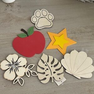 Colorful Wooden Shapes Set